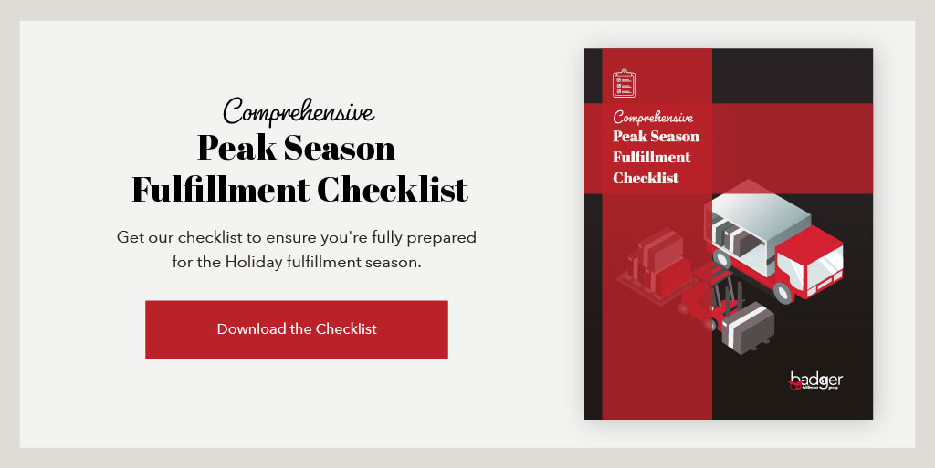 Peak Season Checklist from Badger Fulfillment Group to Download