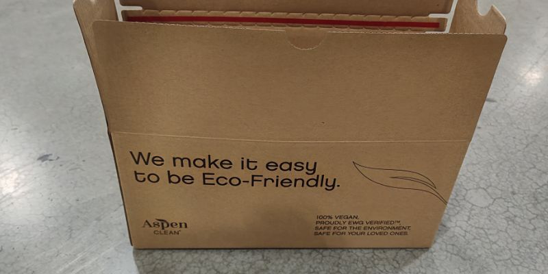 Eco friendly packaging for Aspen Clean created by Pratt