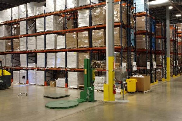 Items stacked neatly within Fulfillment Center Warehouse