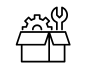 line drawing to illustrate kitting services